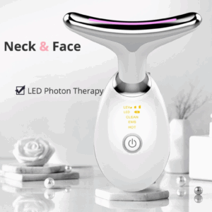 EMS Thermal Face & Neck Massager with Microcurrent and LED Care