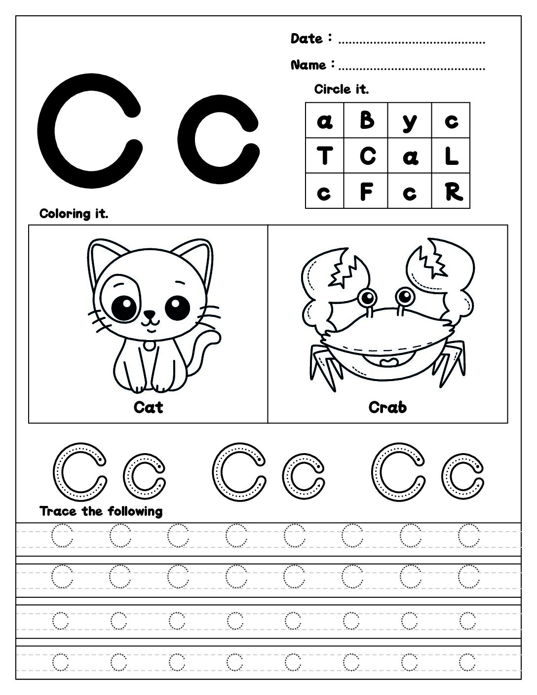 Alphabet Worksheet - Image 4